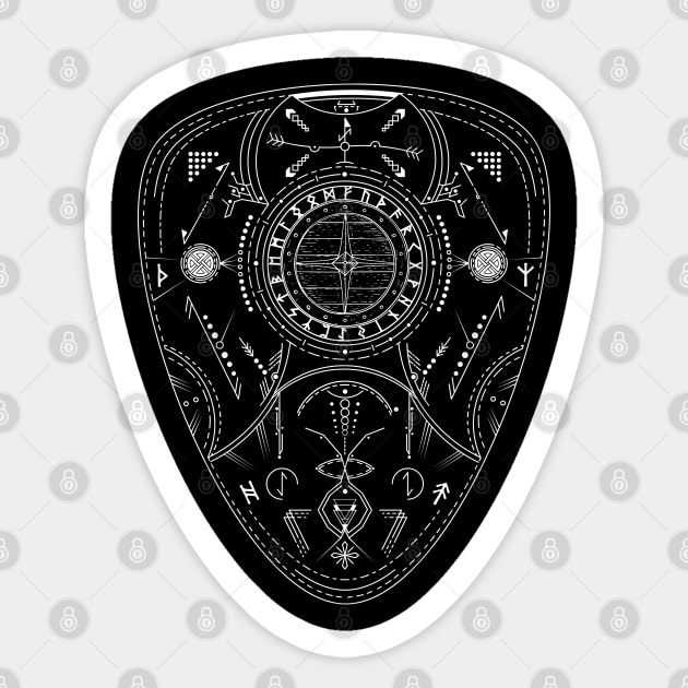 Odin's Shield | Norse Pagan Symbol Sticker by CelestialStudio